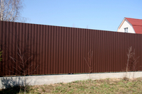 Монтаж забора из проф. листа от УютСтройКараганда - Изображение #1, Объявление #1659431