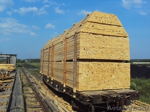 Пиломатериал вагонами на экспорт из России